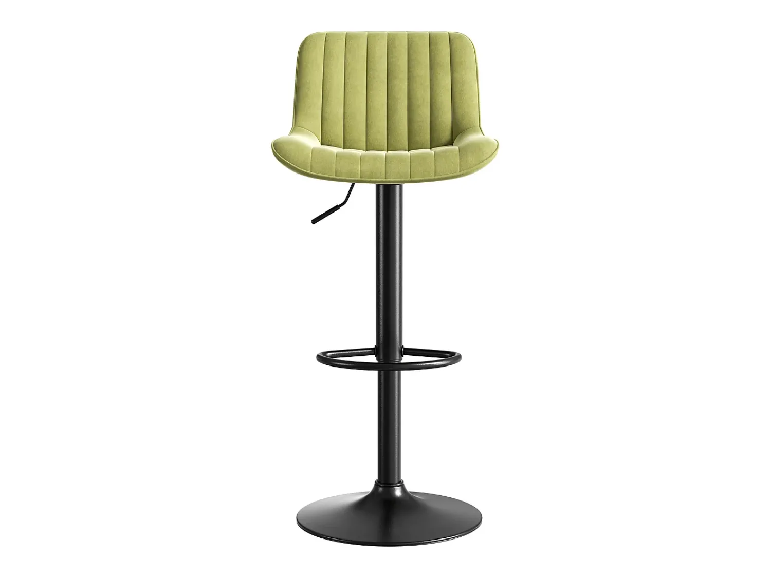 Hauss Spole Conjunto de 4 banquetas de bar s, reguláveis em altura, em veludo e metal.^ Banco