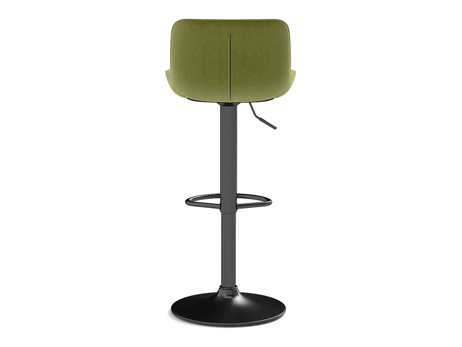 Hauss Spole Conjunto de 4 banquetas de bar s, reguláveis em altura, em veludo e metal.^ Banco