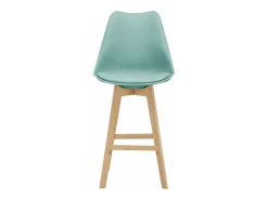 Banco|Helloshop26 Conjunto de 6 banquetas de bar em plástico sintético acabamento em faia 105x48x58 cm cor menta 03_0008727 Bege