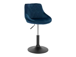 Banco|Helloshop26 Conjunto de 2 banquetas de bar em veludo 19_0000248 Azul