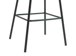 Banco|Vente-unique Conjunto de 2 banquetas em tecido e metal preto - - LAZONI por Pascal Morabito Terracota