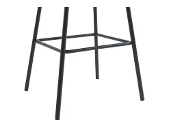 Vente-unique Conjunto de 2 banquetas em tecido e metal preto - - LAZONI por Pascal Morabito^ Banco