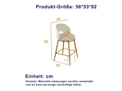 Discount Hauss Spole Conjunto de 2 banquetas giratórias em tecido chenille - Estrutura em metal dourado Bege