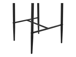 Banco|Mobikasa Conjunto de 2 banquetas/cadeiras de bar com pés de aço assento sintético e altura do assento de 66 cm pretas 03_0005787 Cinzento
