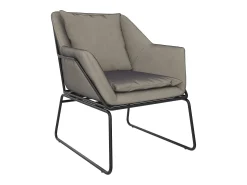 Poltrona*Dorel Home Conjunto de 2 cadeiras de sala de jantar em pele sintética camel Cinzento
