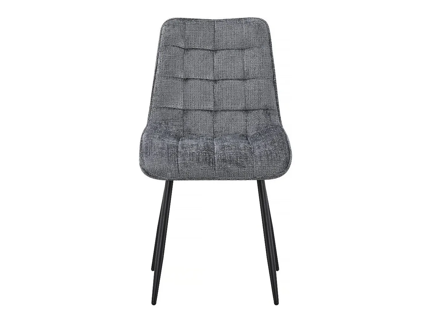 Clearance Habitat et jardin Conjunto de 4 cadeiras de jantar em tecido premium "Yanis" - Cinza Cinzento