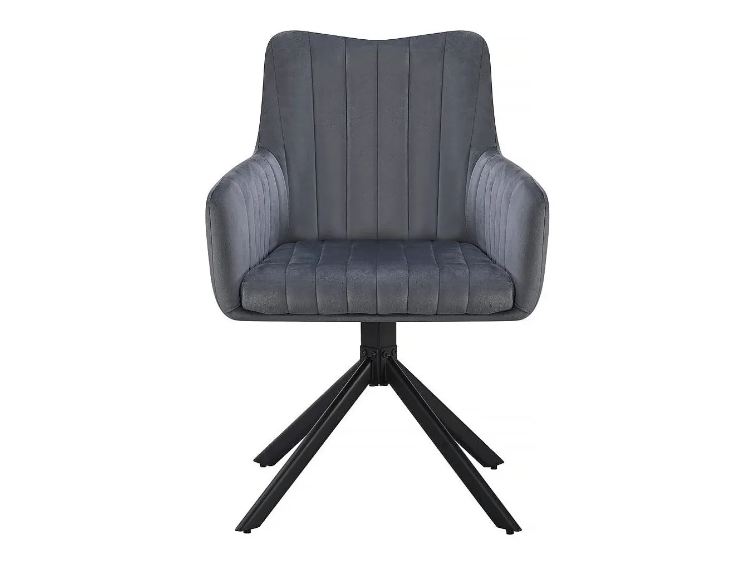 Habitat et jardin Conjunto de 2 cadeiras em tecido "Pharell" - 60 x 61 x 91 cm - Cinza^ Banco