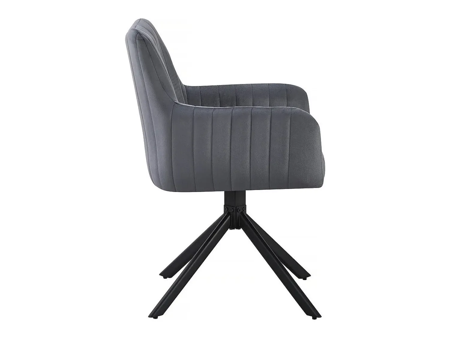Habitat et jardin Conjunto de 2 cadeiras em tecido "Pharell" - 60 x 61 x 91 cm - Cinza^ Banco