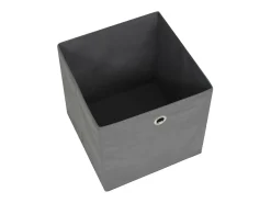 Hot vidaxl Conjunto de 4 caixas de arrumação dobráveis em tecido não tecido cinza 28x28x28 cm Cinzento
