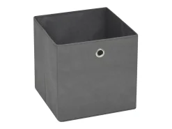 Hot vidaxl Conjunto de 4 caixas de arrumação dobráveis em tecido não tecido cinza 28x28x28 cm Cinzento