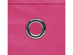 Best vidaxl Conjunto de 4 Caixas de Arrumação com Tampa em Tecido - 32x32x32 cm Rosa