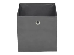 vidaxl Conjunto de 10 Caixas de Arrumação em TNT Cinza 32x32x32 cm^ Acessórios De Arrumação