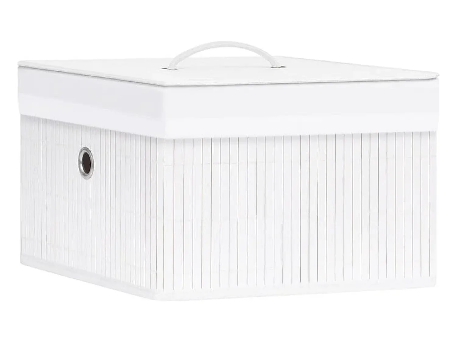 Best vidaxl Conjunto de 4 Caixas de Arrumação em Bambu para Organização Branco