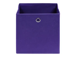 Acessórios De Arrumação*vidaxl Conjunto de 4 Caixas de Arrumação em Tecido Roxo 32x32x32 cm Violeta