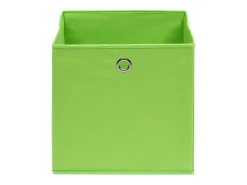 Best vidaxl Conjunto de 4 Caixas de Arrumação Dobráveis em Tecido 32x32x32 cm Verde
