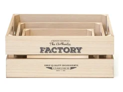 Best Conjunto de 3 caixas Factory Castanho
