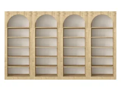 Vente-unique Conjunto de 4 estantes com 6 nichos - - CYMORA^ Biblioteca