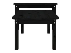 Mesa De Centro* Conjunto de 2 Mesas de Centro | Mesa de apoio pinho maciço Preto