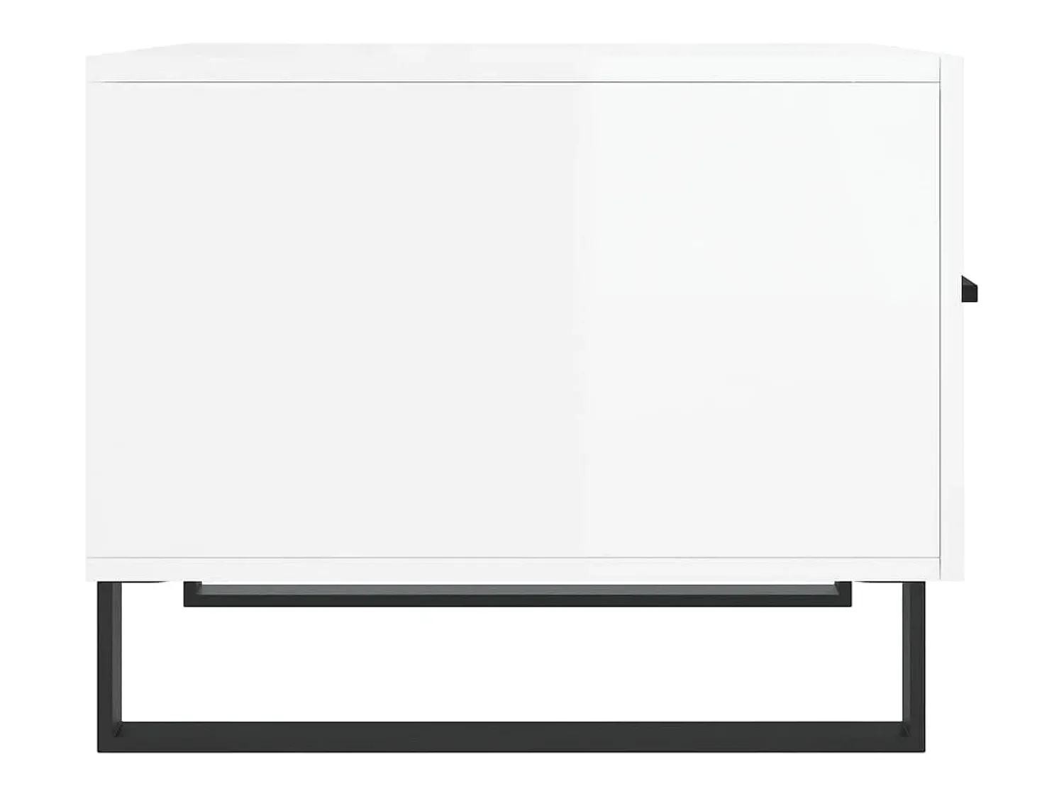 Mesa De Centro| Conjunto de 2 Mesas de Centro | Mesa de apoio | Mesa de café 50x50x40 cm brilhante Branco