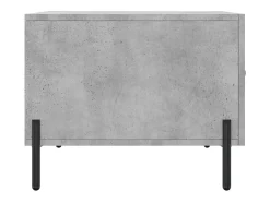 Mesa De Centro* Conjunto de 2 Mesas de Centro | Mesa de apoio | Mesa de café 50x50x40 cm madeira processada cinza cimento Cinzento