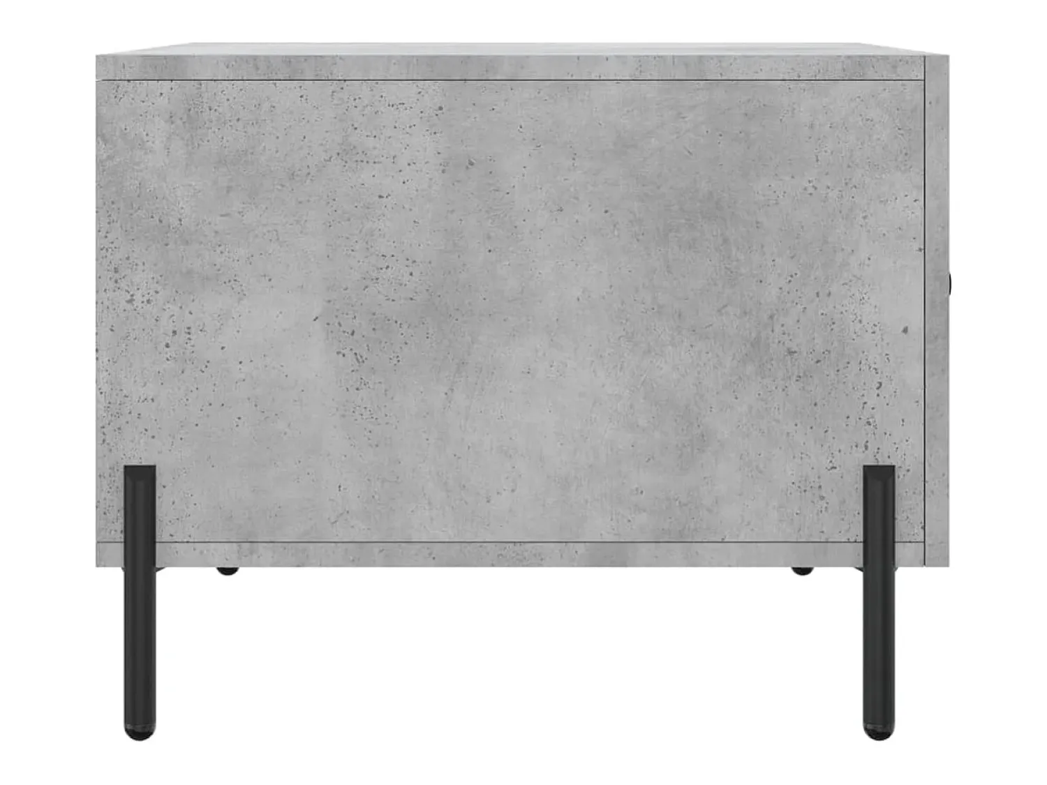 Mesa De Centro* Conjunto de 2 Mesas de Centro | Mesa de apoio | Mesa de café 50x50x40 cm madeira processada cinza cimento Cinzento
