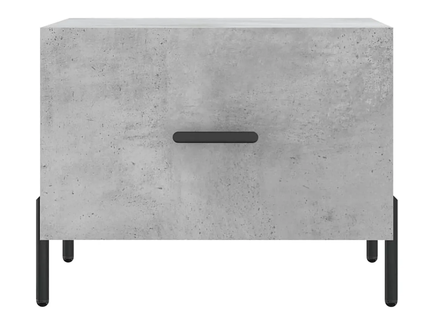 Mesa De Centro* Conjunto de 2 Mesas de Centro | Mesa de apoio | Mesa de café 50x50x40 cm madeira processada cinza cimento Cinzento