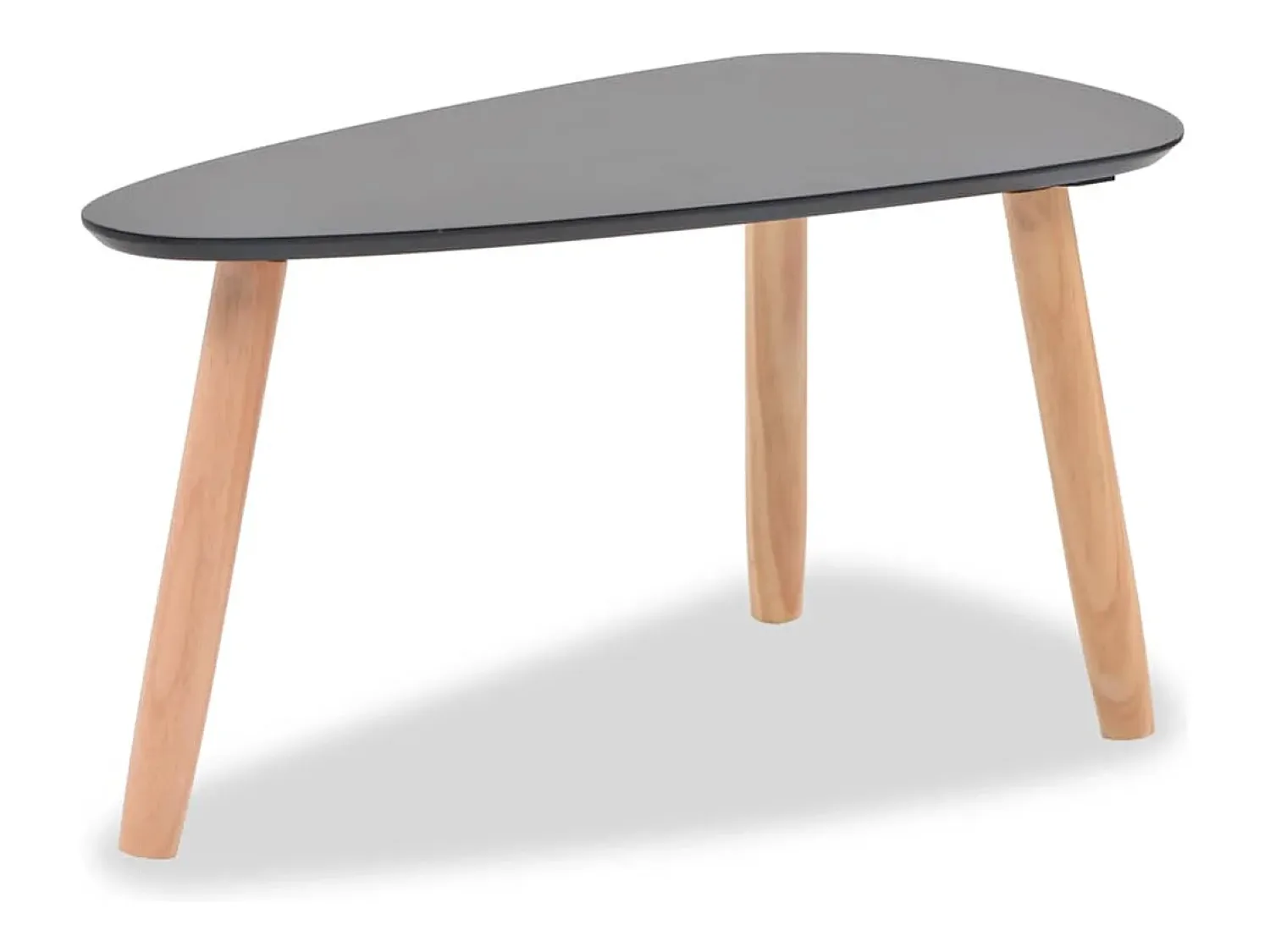 Mesa De Centro| Conjunto de 2 Mesas de Centro | Mesa de apoio pinho maciço Preto