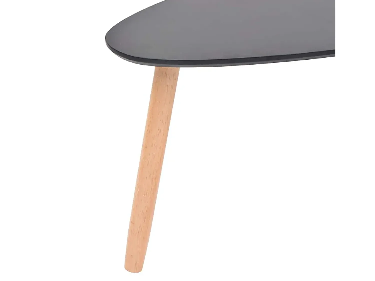 Mesa De Centro| Conjunto de 2 Mesas de Centro | Mesa de apoio pinho maciço Preto