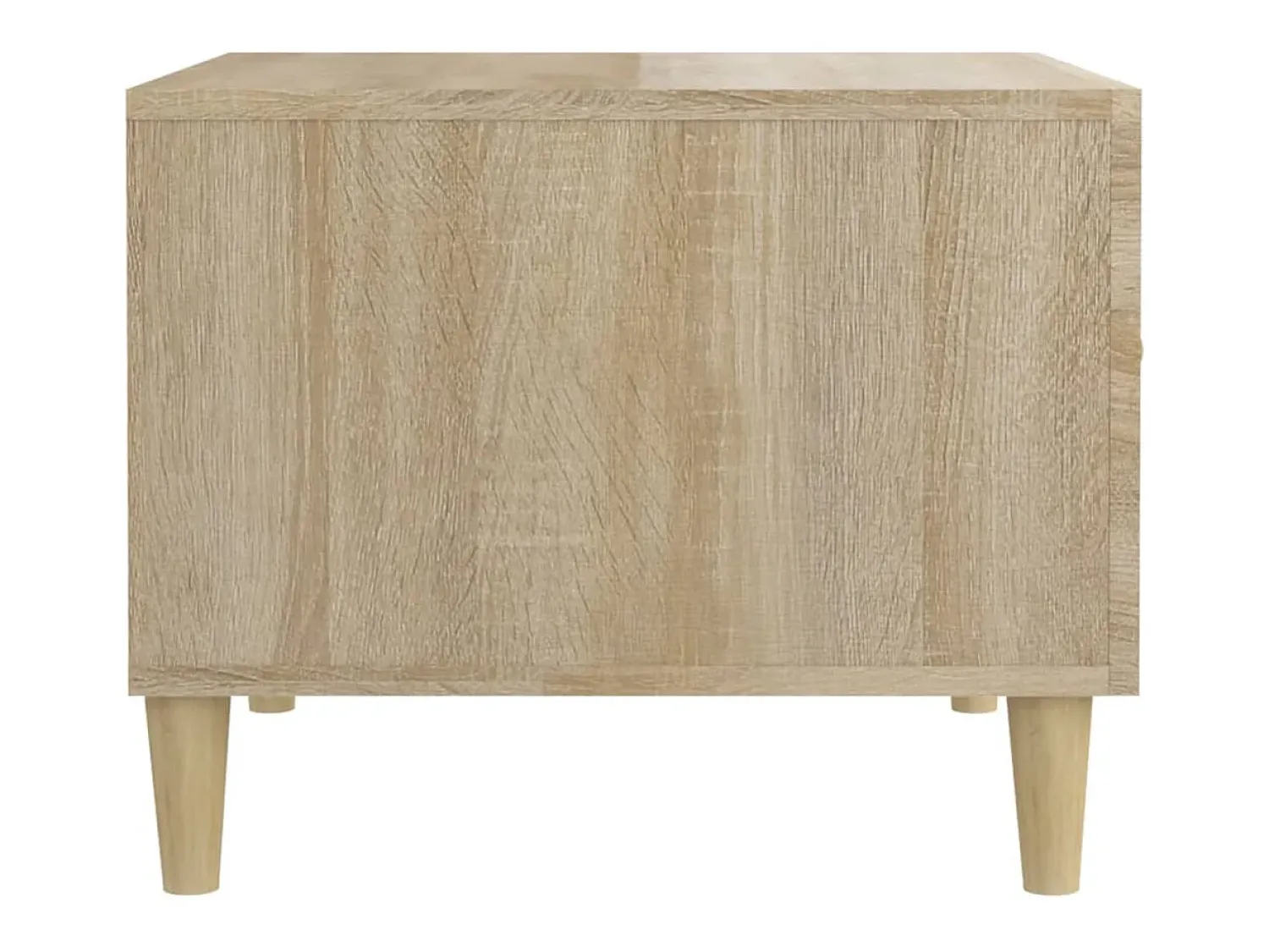 Mesa De Centro* Conjunto de 2 Mesas de Centro | Mesa de apoio 50x50x40cm deriv. madeira carvalho sonoma Castanho