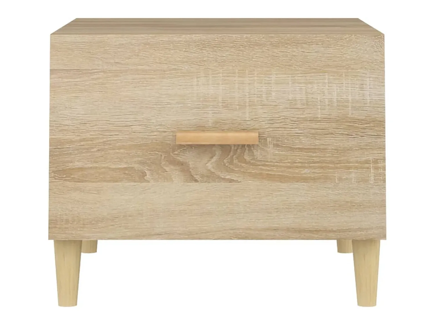 Mesa De Centro* Conjunto de 2 Mesas de Centro | Mesa de apoio 50x50x40cm deriv. madeira carvalho sonoma Castanho