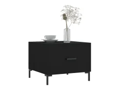 Conjunto de 2 Mesas de Centro | Mesa de apoio | Mesa de café 50x50x40 cm madeira processada^ Mesa De Centro