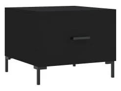 Conjunto de 2 Mesas de Centro | Mesa de apoio | Mesa de café 50x50x40 cm madeira processada^ Mesa De Centro