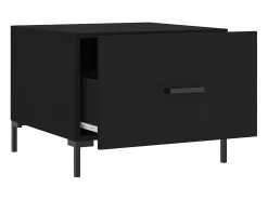 Conjunto de 2 Mesas de Centro | Mesa de apoio | Mesa de café 50x50x40 cm madeira processada^ Mesa De Centro