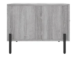 Mesa De Centro| Conjunto de 2 Mesas de Centro | Mesa de apoio | Mesa de café 50x50x40 cm madeira proc. sonoma cinza Cinzento