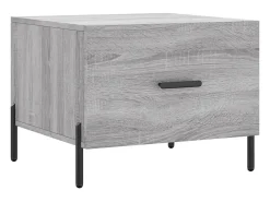 Mesa De Centro| Conjunto de 2 Mesas de Centro | Mesa de apoio | Mesa de café 50x50x40 cm madeira proc. sonoma cinza Cinzento