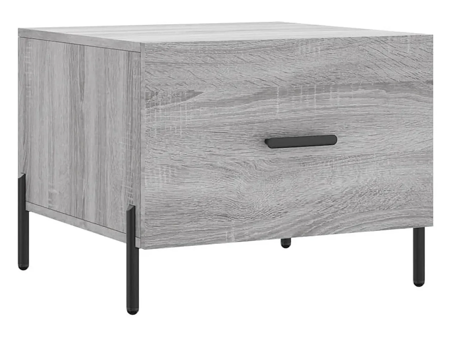 Mesa De Centro| Conjunto de 2 Mesas de Centro | Mesa de apoio | Mesa de café 50x50x40 cm madeira proc. sonoma cinza Cinzento