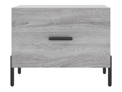 Mesa De Centro| Conjunto de 2 Mesas de Centro | Mesa de apoio | Mesa de café 50x50x40 cm madeira proc. sonoma cinza Cinzento