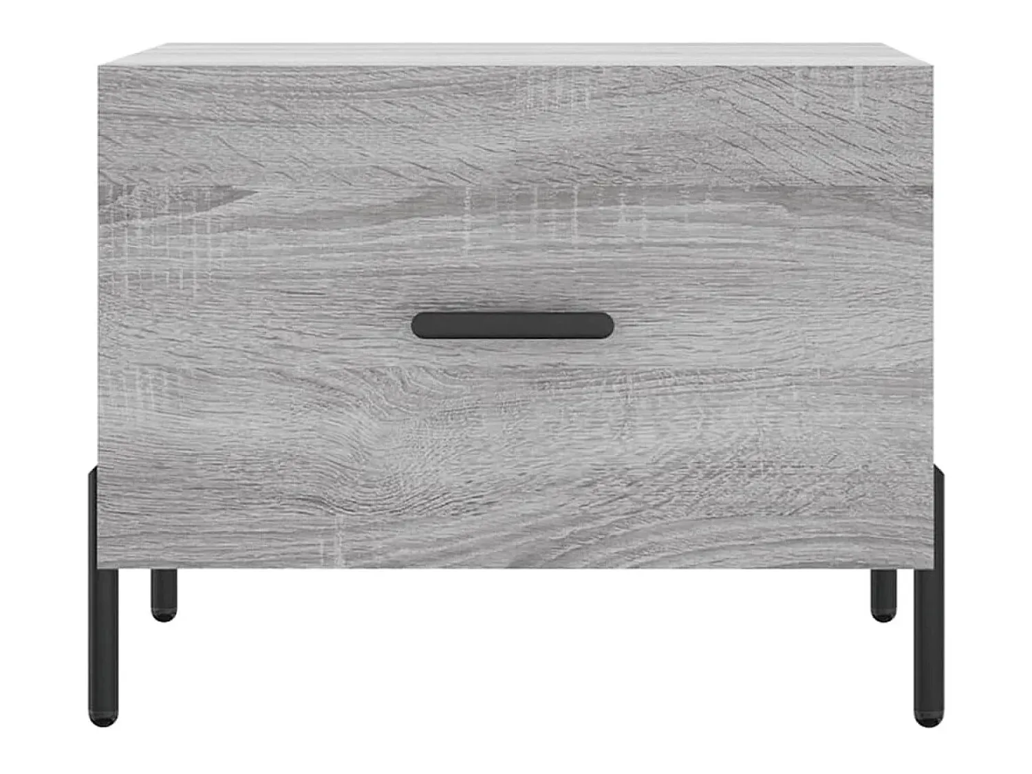 Mesa De Centro| Conjunto de 2 Mesas de Centro | Mesa de apoio | Mesa de café 50x50x40 cm madeira proc. sonoma cinza Cinzento