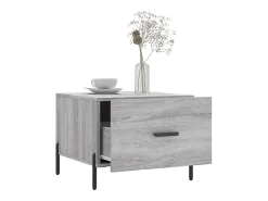 Mesa De Centro| Conjunto de 2 Mesas de Centro | Mesa de apoio | Mesa de café 50x50x40 cm madeira proc. sonoma cinza Cinzento
