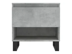 Mesa De Centro| Conjunto de 2 Mesas de Centro | Mesa de apoio | Mesa de café 50x46x50 cm deriv. madeira cinza-cimento Cinzento