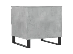 Mesa De Centro| Conjunto de 2 Mesas de Centro | Mesa de apoio | Mesa de café 50x46x50 cm deriv. madeira cinza-cimento Cinzento