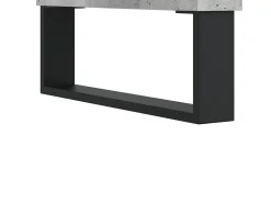 Mesa De Centro| Conjunto de 2 Mesas de Centro | Mesa de apoio | Mesa de café 50x46x50 cm deriv. madeira cinza-cimento Cinzento