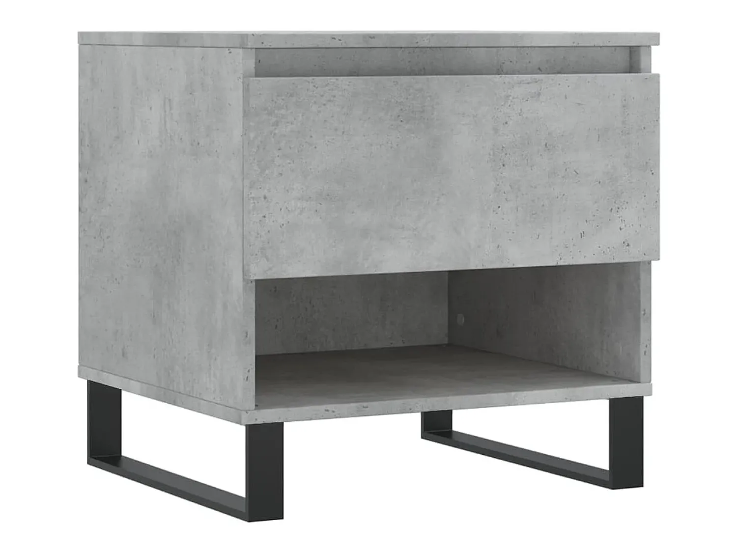 Mesa De Centro| Conjunto de 2 Mesas de Centro | Mesa de apoio | Mesa de café 50x46x50 cm deriv. madeira cinza-cimento Cinzento
