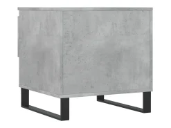 Mesa De Centro| Conjunto de 2 Mesas de Centro | Mesa de apoio | Mesa de café 50x46x50 cm deriv. madeira cinza-cimento Cinzento