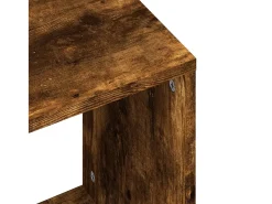 Mesa De Centro| Conjunto de 2 Mesas de Centro Baixas | Mesa de apoio deriv. madeira carvalho fumado Castanho
