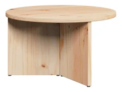 Conjunto de 2 Mesas de Centro | Mesa de apoio Natural 49x49x28 cm^ Mesa De Centro