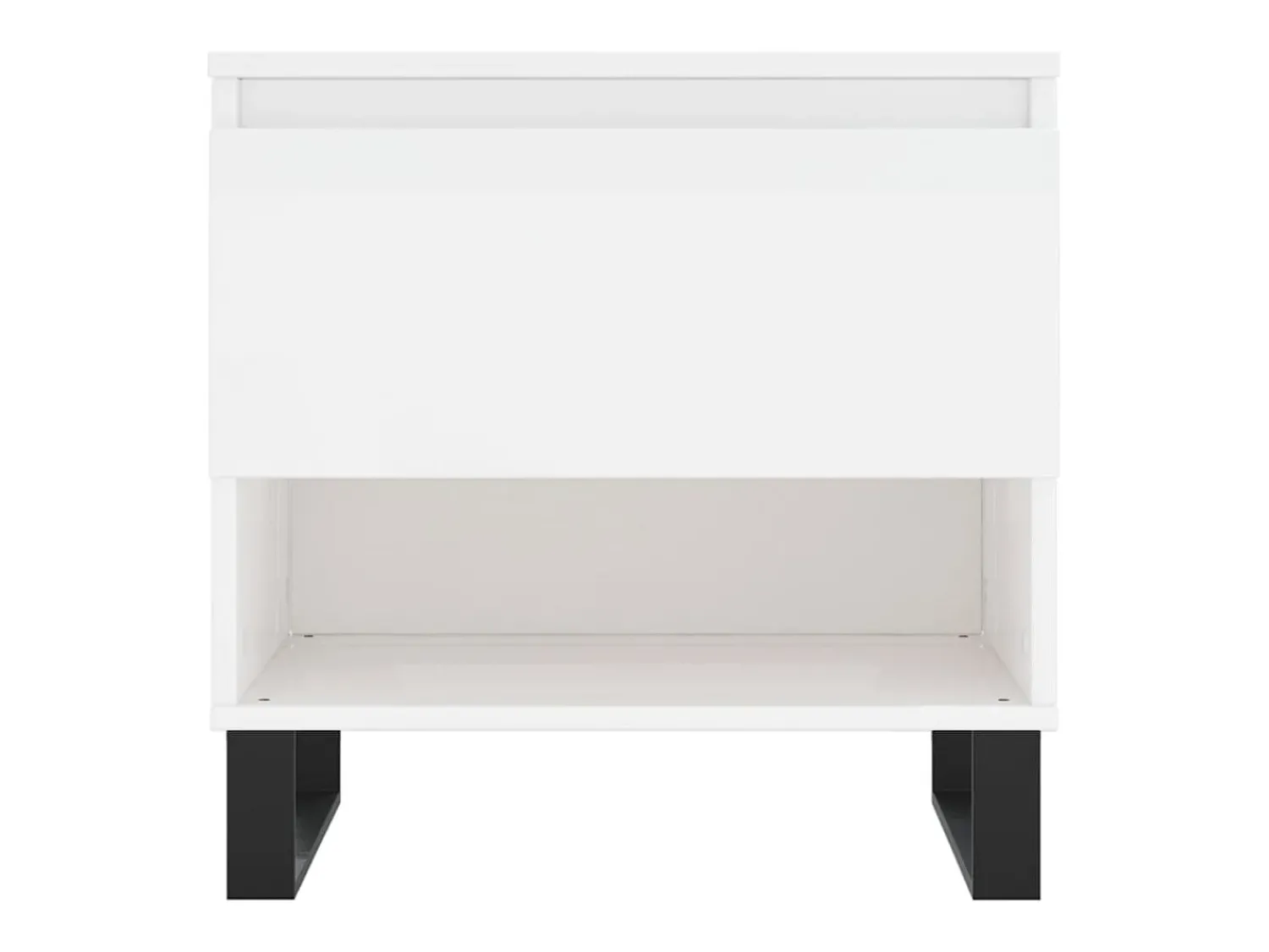 Conjunto de 2 Mesas de Centro | Mesa de apoio | Mesa de café 50x46x50cm deriv. madeira brilhante^ Mesa De Centro