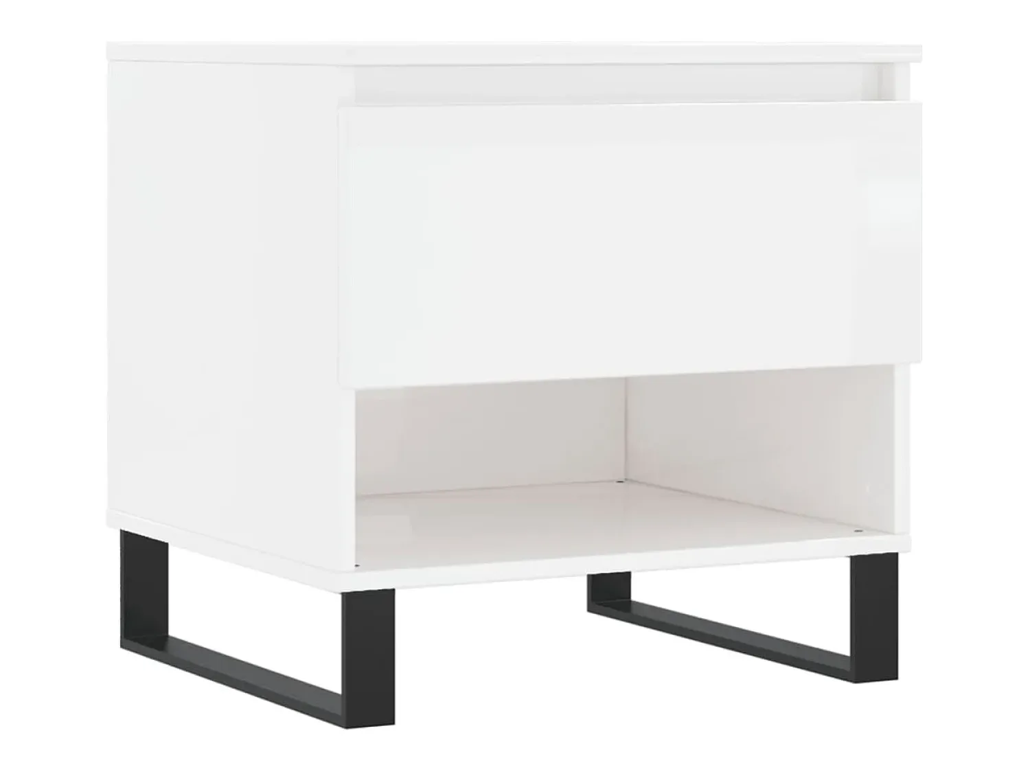 Conjunto de 2 Mesas de Centro | Mesa de apoio | Mesa de café 50x46x50cm deriv. madeira brilhante^ Mesa De Centro