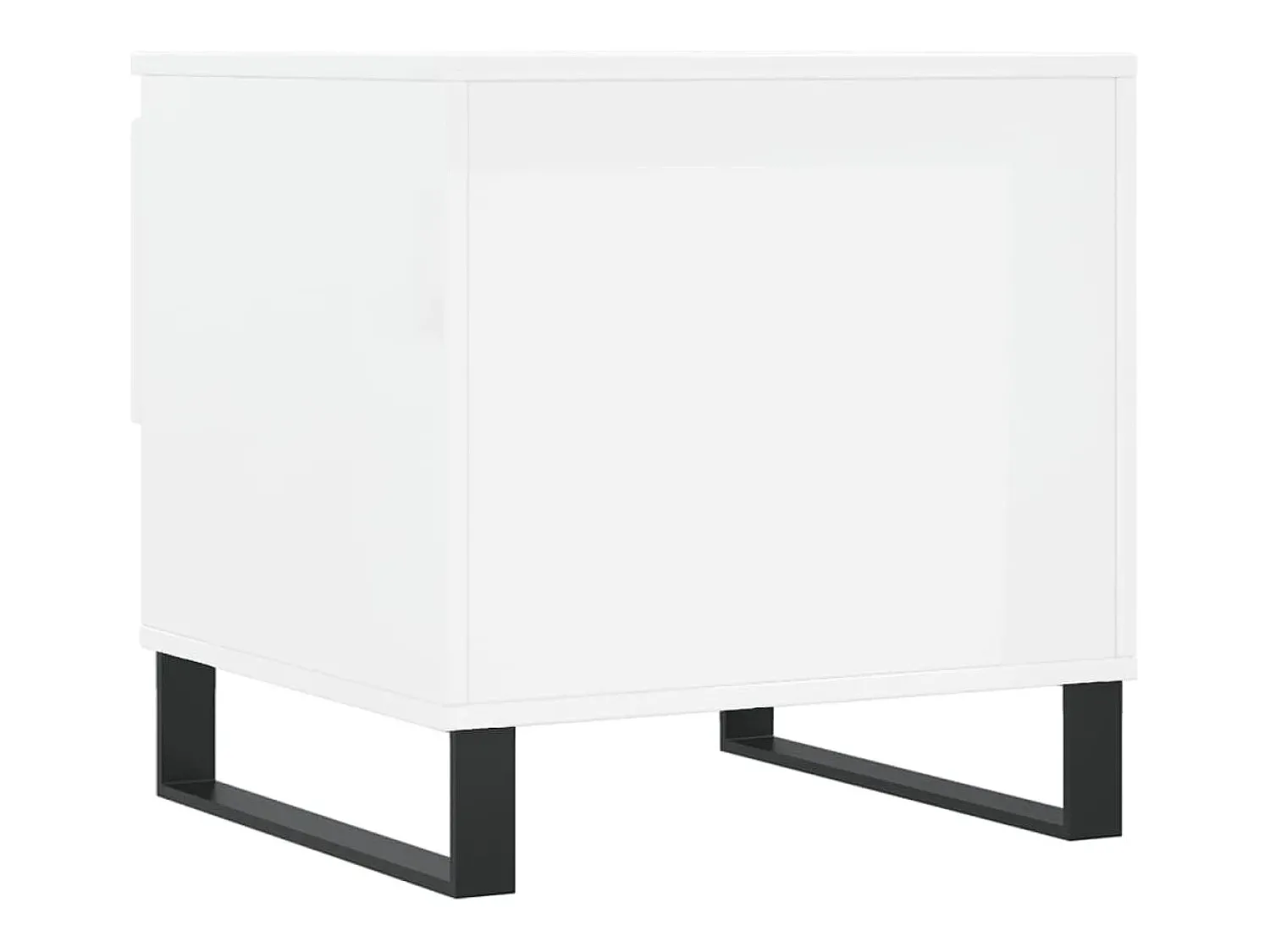 Conjunto de 2 Mesas de Centro | Mesa de apoio | Mesa de café 50x46x50cm deriv. madeira brilhante^ Mesa De Centro