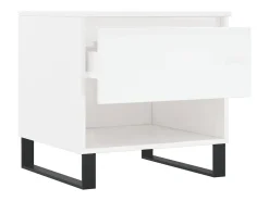Conjunto de 2 Mesas de Centro | Mesa de apoio | Mesa de café 50x46x50cm deriv. madeira brilhante^ Mesa De Centro